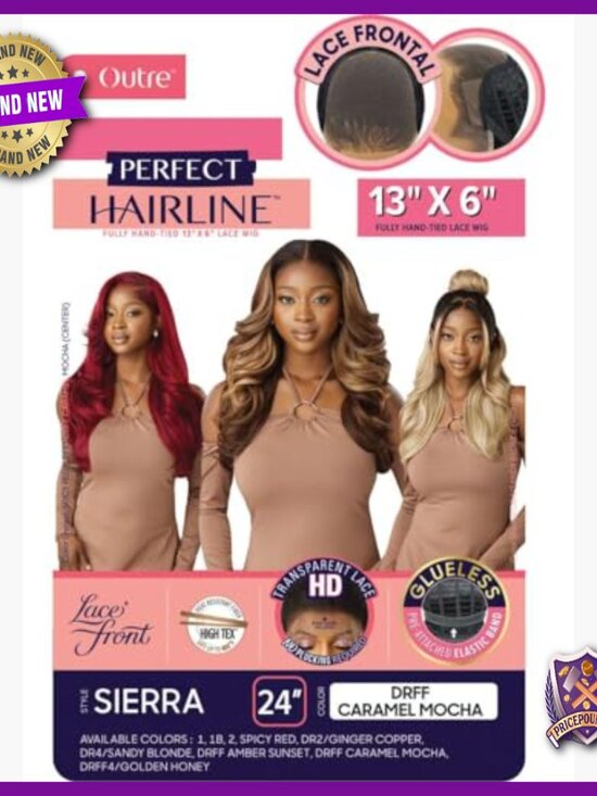 13x6 Lace Front Wig with Pre-Plucked Hairline, Glueless Synthetic Hair main image 5
